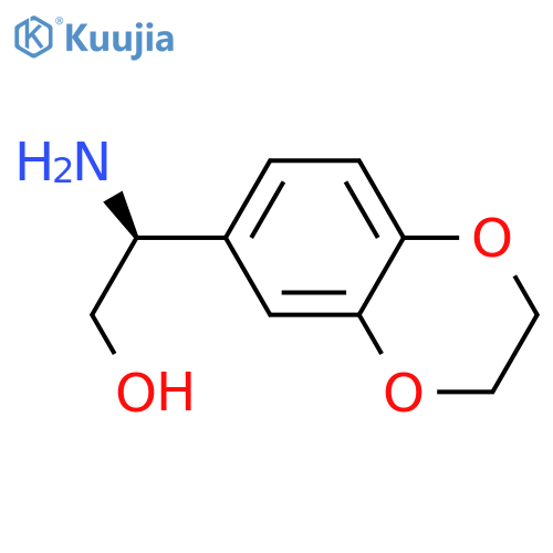 (2S)-2-amino-2-(2,3-dihydro-1,4-benzodioxin-6-yl)ethan-1-ol structure