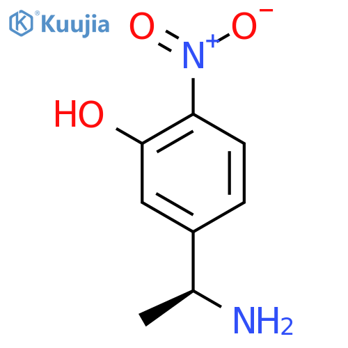5-(1S)-1-aminoethyl-2-nitrophenol structure