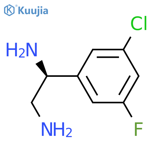 (1S)-1-(3-CHLORO-5-FLUORO-PHENYL)ETHANE-1,2-DIAMINE structure