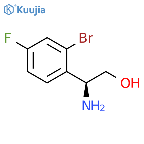 (2S)-2-amino-2-(2-bromo-4-fluorophenyl)ethan-1-ol structure