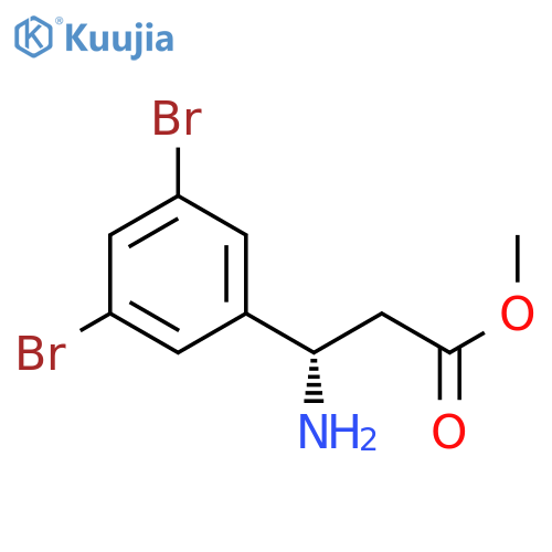 METHYL (3S)-3-AMINO-3-(3,5-DIBROMOPHENYL)PROPANOATE structure