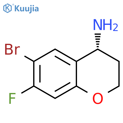 (4R)-6-BROMO-7-FLUORO-3,4-DIHYDRO-2H-1-BENZOPYRAN-4-AMINE structure