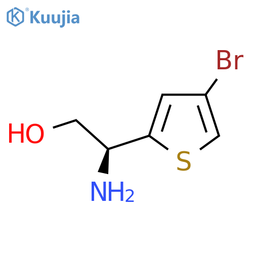 (2S)-2-amino-2-(4-bromothiophen-2-yl)ethan-1-ol structure