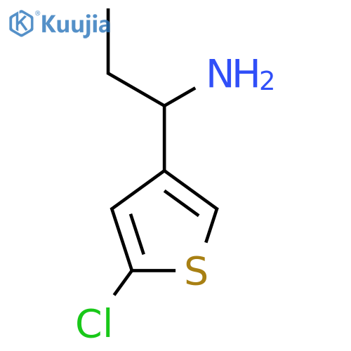 (S)-1-(5-chlorothiophen-3-yl)propan-1-amine hydrochloride structure