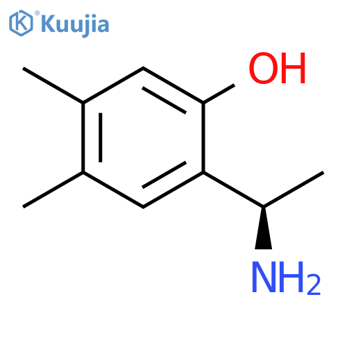2-(1R)-1-aminoethyl-4,5-dimethylphenol structure