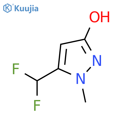 5-(difluoromethyl)-1-methyl-1H-pyrazol-3-ol structure