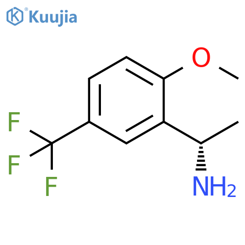(1S)-1-2-methoxy-5-(trifluoromethyl)phenylethan-1-amine structure