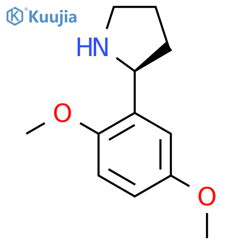 (S)-2-(2,5-Dimethoxyphenyl)pyrrolidine structure