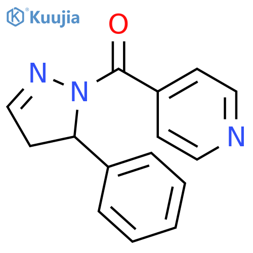 Methanone,(4,5-dihydro-5-phenyl-1H-pyrazol-1-yl)-4-pyridinyl- structure