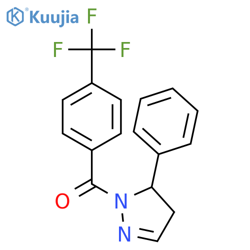 Methanone,(4,5-dihydro-5-phenyl-1H-pyrazol-1-yl)[4-(trifluoromethyl)phenyl]- structure
