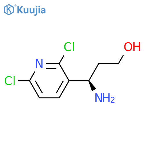 (3R)-3-amino-3-(2,6-dichloropyridin-3-yl)propan-1-ol structure