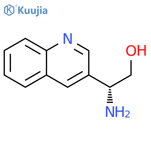 (2R)-2-amino-2-(quinolin-3-yl)ethan-1-ol structure