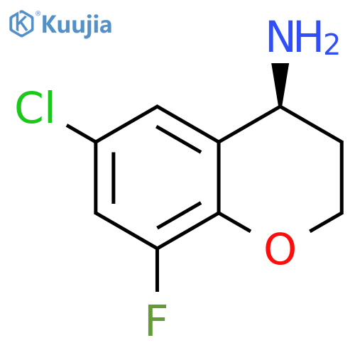 (4S)-6-CHLORO-8-FLUOROCHROMANE-4-YLAMINE structure