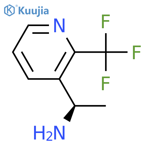 (1R)-1-2-(trifluoromethyl)pyridin-3-ylethan-1-amine structure