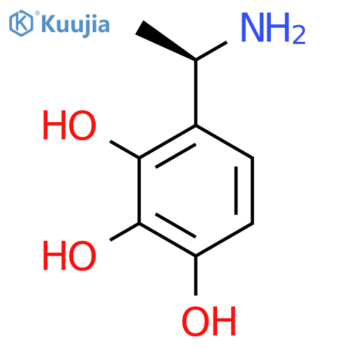 4-(1R)-1-aminoethylbenzene-1,2,3-triol structure