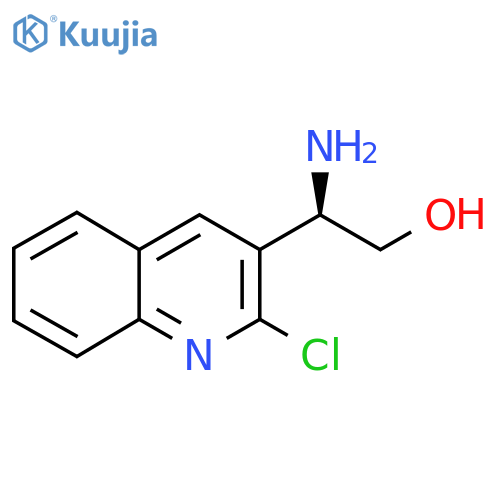 (2R)-2-amino-2-(2-chloroquinolin-3-yl)ethan-1-ol structure