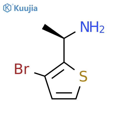 (1R)-1-(3-bromothiophen-2-yl)ethan-1-amine structure