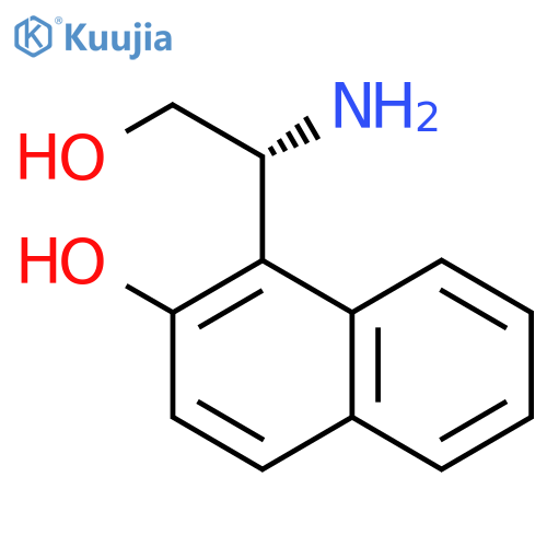 1-(1R)-1-amino-2-hydroxyethylnaphthalen-2-ol structure