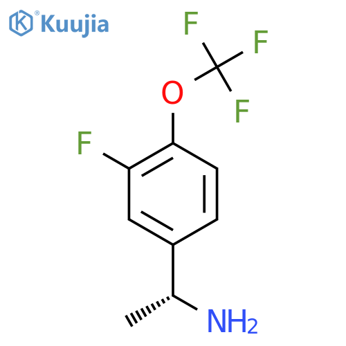 (1R)-1-[3-Fluoro-4-(trifluoromethoxy)phenyl]ethanamine structure