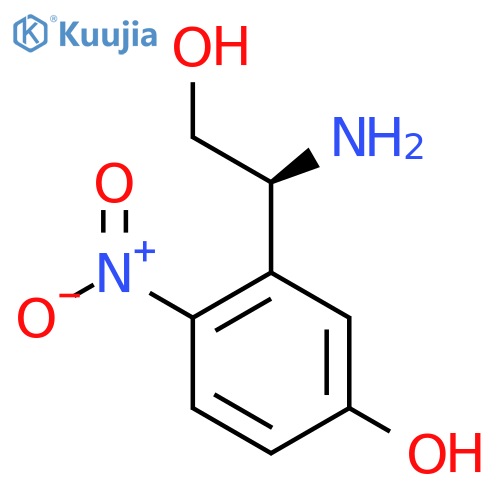 3-(1S)-1-amino-2-hydroxyethyl-4-nitrophenol structure