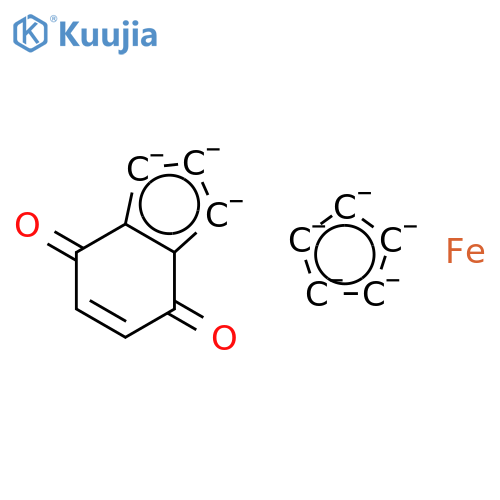 Iron, (h5-2,4-cyclopentadien-1-yl)[(1,2,3,3a,7a-h)-4,7-dihydro-4,7-dioxo-1H-inden-1-yl]- structure