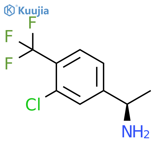 (1R)-1-3-chloro-4-(trifluoromethyl)phenylethan-1-amine structure