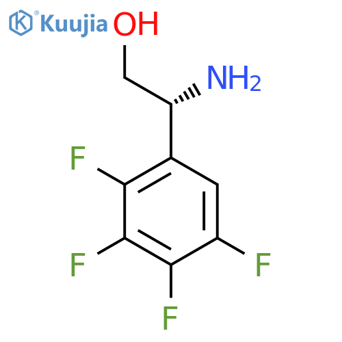 (2R)-2-amino-2-(2,3,4,5-tetrafluorophenyl)ethan-1-ol structure