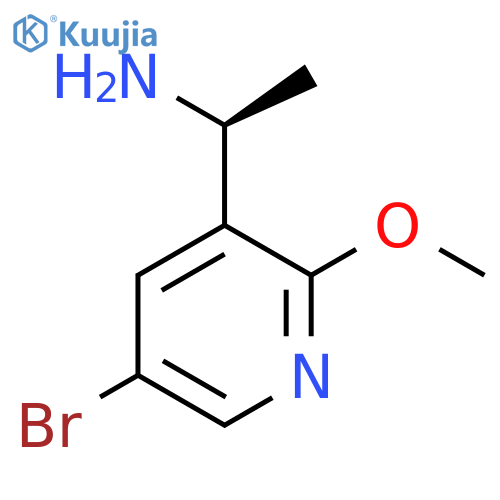 (1S)-1-(5-bromo-2-methoxypyridin-3-yl)ethan-1-amine structure