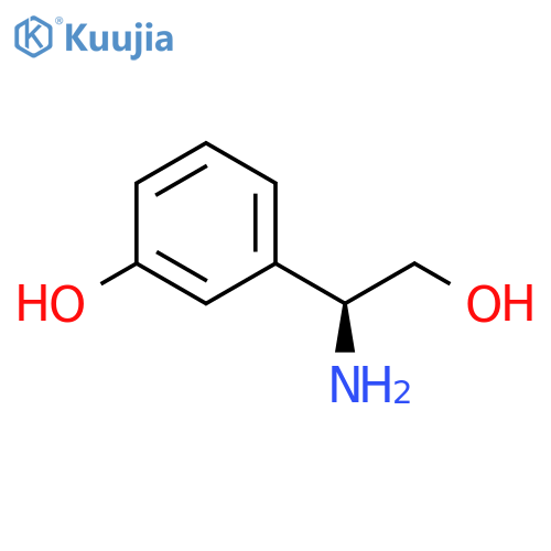 3-(1S)-1-amino-2-hydroxyethylphenol structure
