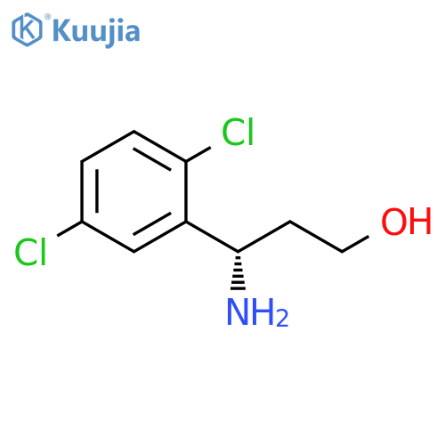(3S)-3-AMINO-3-(2,5-DICHLOROPHENYL)PROPAN-1-OL structure