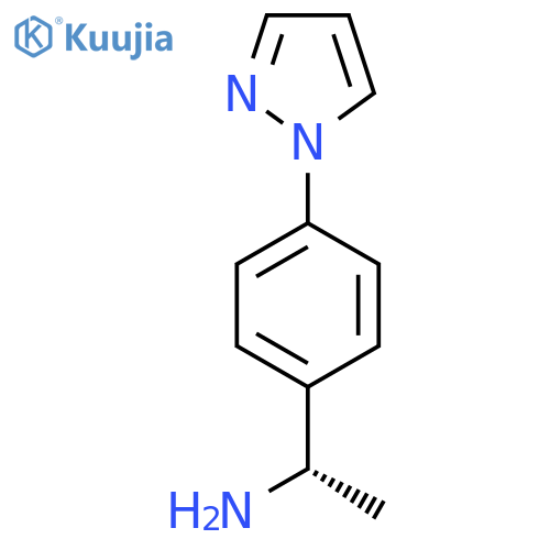 (1S)-1-4-(1H-pyrazol-1-yl)phenylethan-1-amine structure