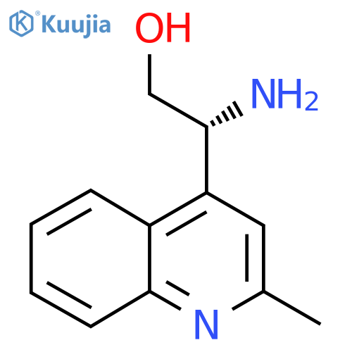 (2R)-2-amino-2-(2-methylquinolin-4-yl)ethan-1-ol structure
