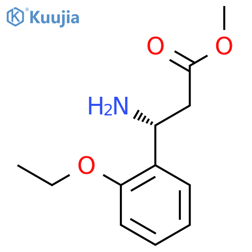 methyl (3R)-3-amino-3-(2-ethoxyphenyl)propanoate structure