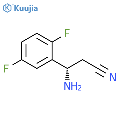 (3S)-3-AMINO-3-(2,5-DIFLUOROPHENYL)PROPANENITRILE structure