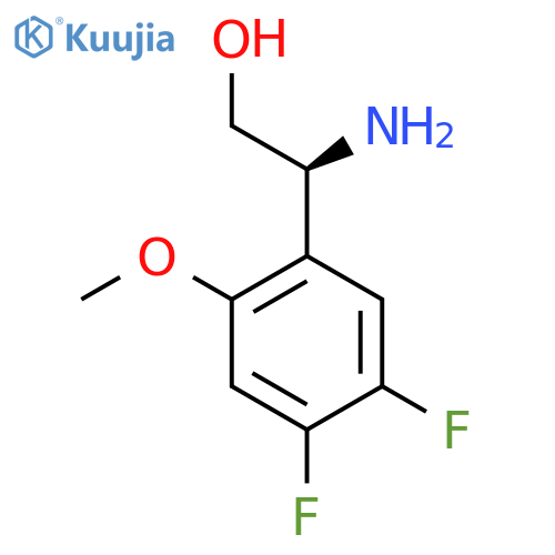 (2S)-2-amino-2-(4,5-difluoro-2-methoxyphenyl)ethan-1-ol structure
