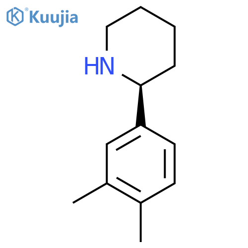 (S)-2-(3,4-Dimethylphenyl)piperidine structure