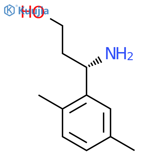(3S)-3-amino-3-(2,5-dimethylphenyl)propan-1-ol structure