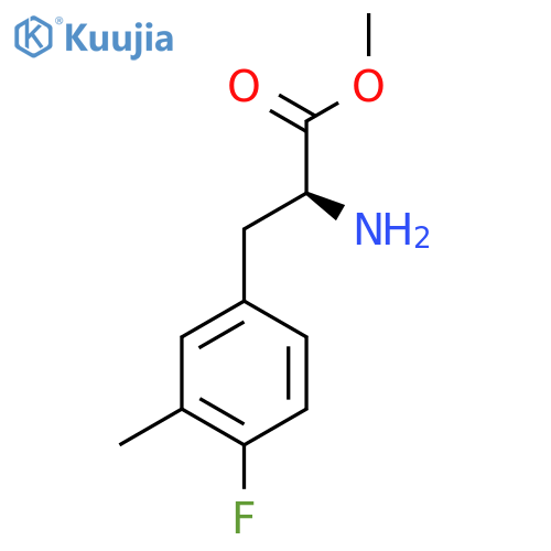 METHYL (S)-2-AMINO-3-(4-FLUORO-3-METHYLPHENYL)PROPANOATE HCL structure