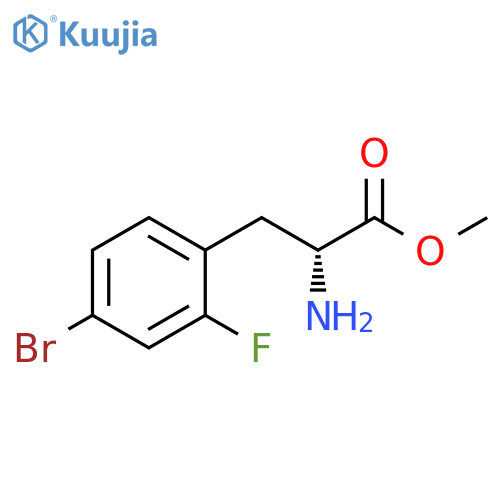 D-Phenylalanine, 4-bromo-2-fluoro-, methyl ester structure