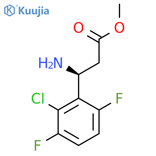 methyl (3S)-3-amino-3-(2-chloro-3,6-difluorophenyl)propanoate structure