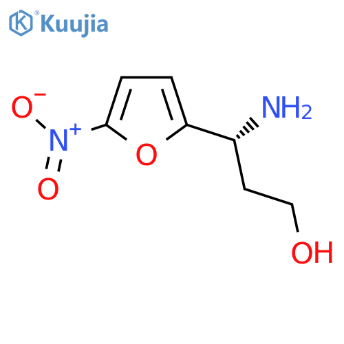 (3R)-3-amino-3-(5-nitrofuran-2-yl)propan-1-ol structure