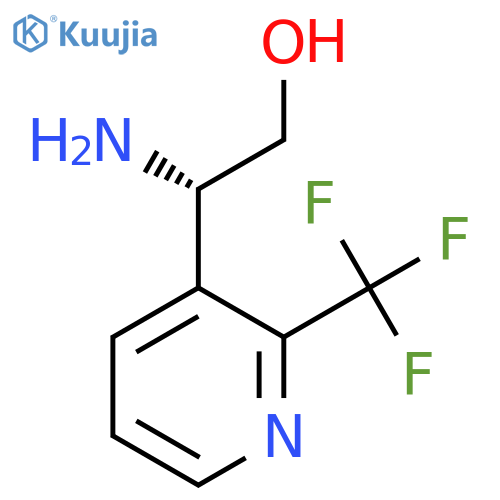 (2S)-2-amino-2-2-(trifluoromethyl)pyridin-3-ylethan-1-ol structure