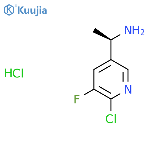(R)-1-(6-Chloro-5-fluoropyridin-3-yl)ethan-1-amine hydrochloride structure