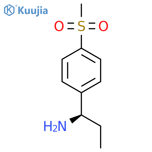 (1R)-1-(4-methanesulfonylphenyl)propan-1-amine structure