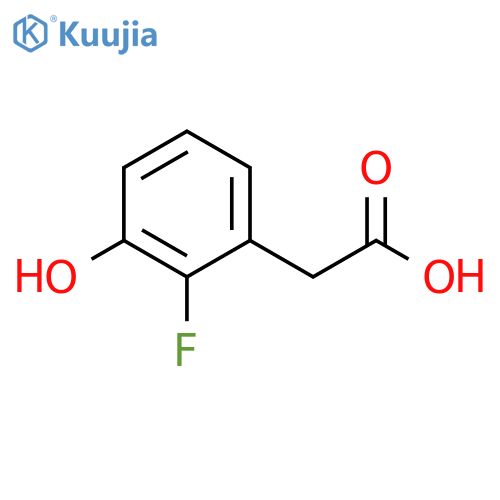 2-Fluoro-3-hydroxyphenylacetic Acid structure
