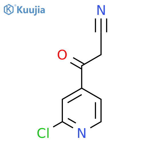 4-Pyridinepropanenitrile, 2-chloro-beta-oxo- structure