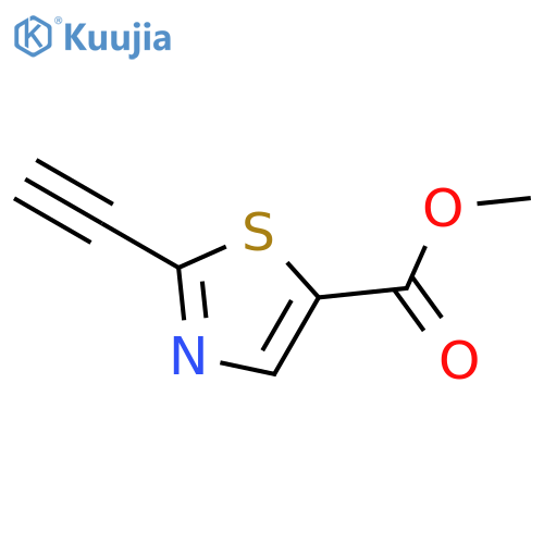 2-ethynyl-5-Thiazolecarboxylic acid methyl ester structure