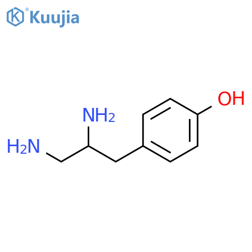 Phenol, 4-(2,3-diaminopropyl)- structure