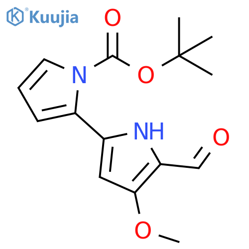 [2,2'-Bi-1H-pyrrole]-1-carboxylic acid, 5'-formyl-4'-methoxy-, 1,1-dimethylethyl ester structure