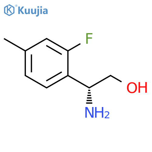 (2R)-2-amino-2-(2-fluoro-4-methylphenyl)ethan-1-ol structure